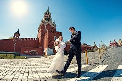 свадебная прогулка на Красной площади
